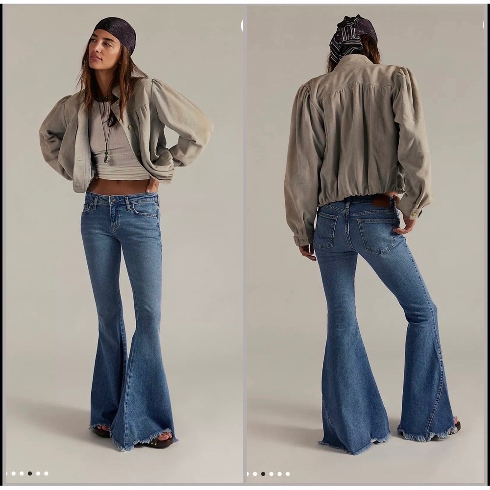 Free People We The Free Emre Low Rise Flare Jeans NWT Bell Bottom $98 Size 27